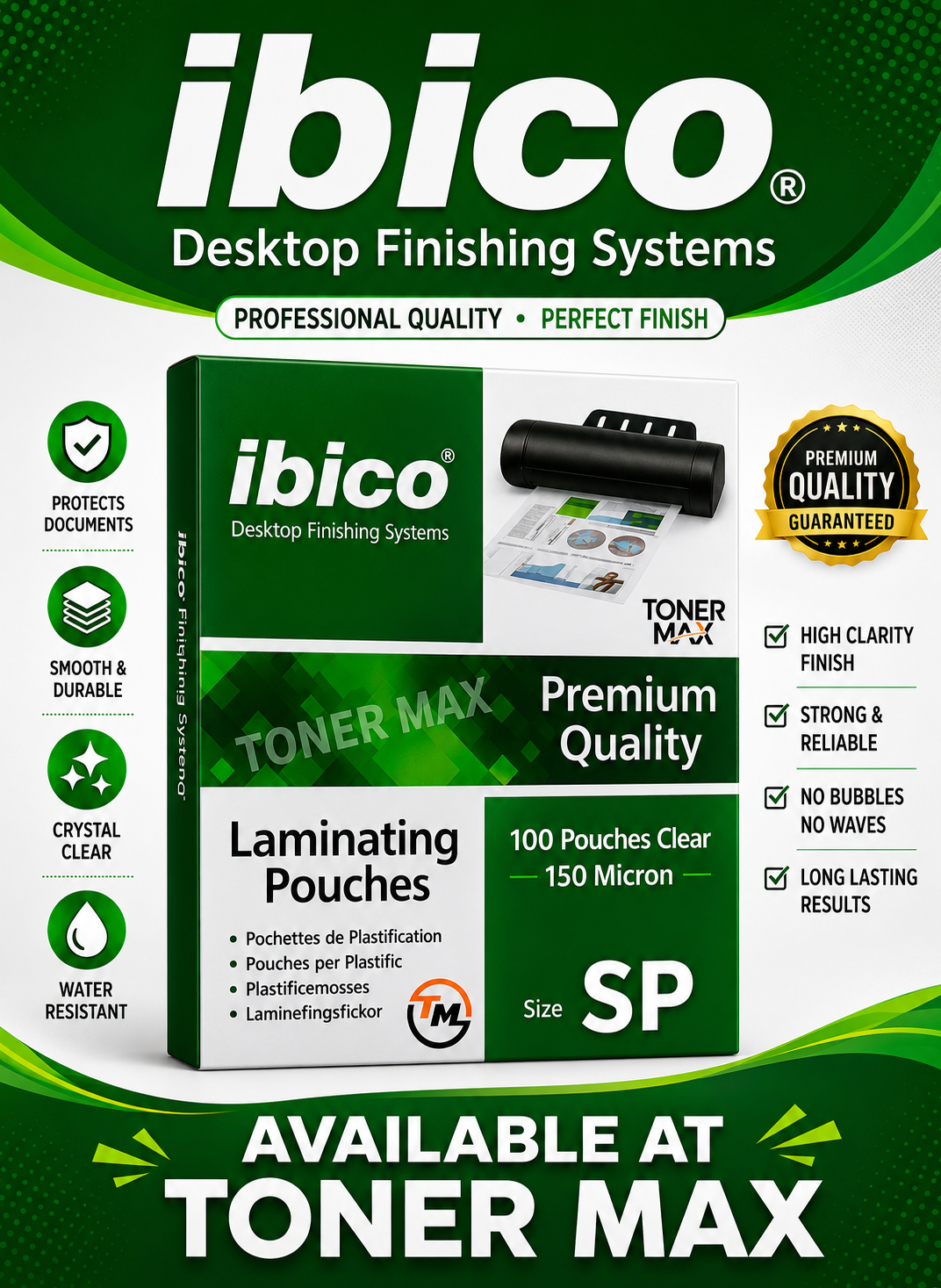 ibico Sp Laminating Pouches 150mm