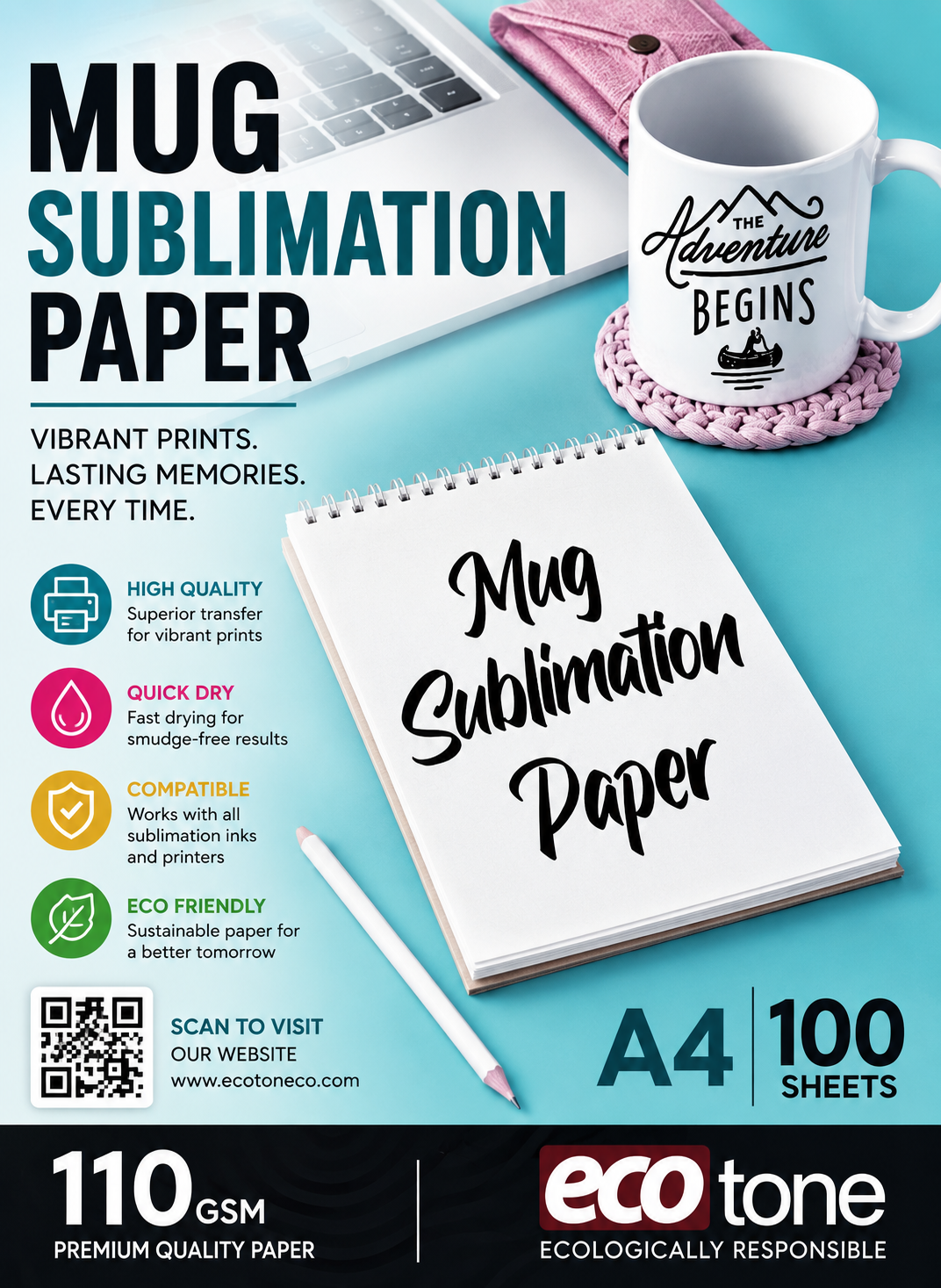 Ecotone Mug Sublimation Paper A4