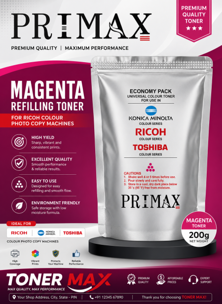 Primax Ricoh Color Toner - Magenta