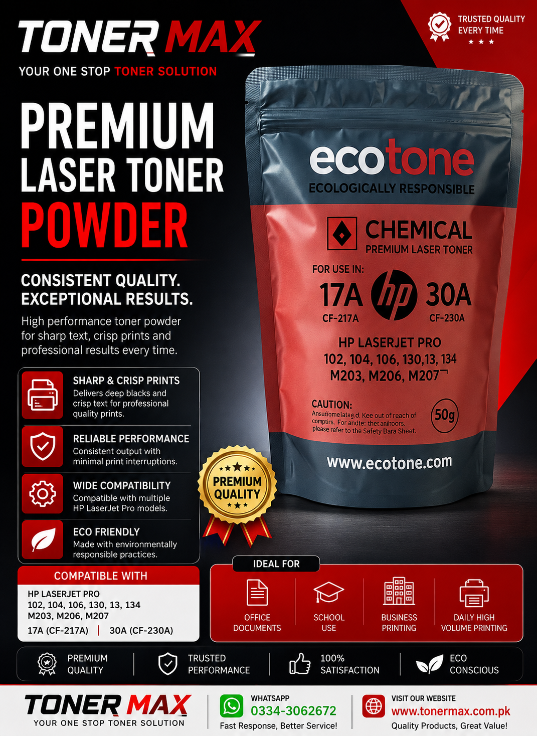 17a_30a Ecotone 50g Toner bag