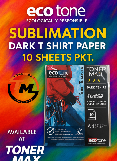 Ecotone_DARK T-Shirt Sublimation Paper A4 ( 10 sheets )