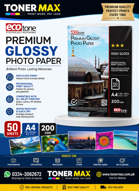 200g Ecotone Glossy Paper A4
