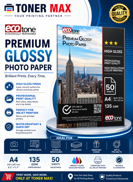 Ecotone 135g Glossy Paper A4