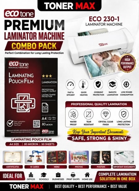 Ecotone 80mm A4 Lamination sheets