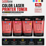 Ecotone Color Laser Toner 40g set