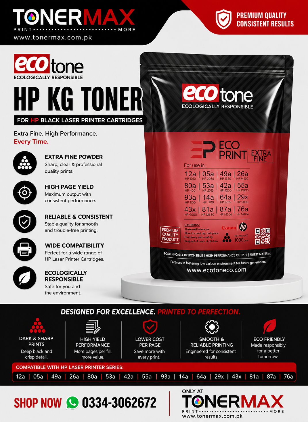 ECO PRINT Toner For Hp Laser Printers