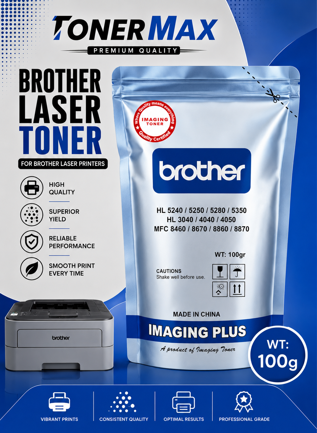 BROTHER Toner Bag 100g