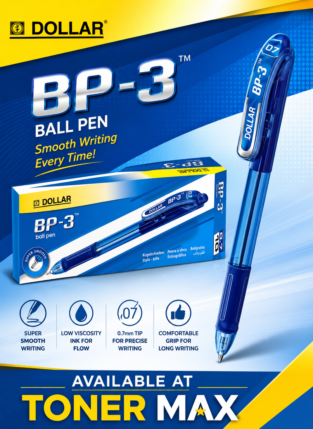 Dollar BP-3 Grip Ball Pen