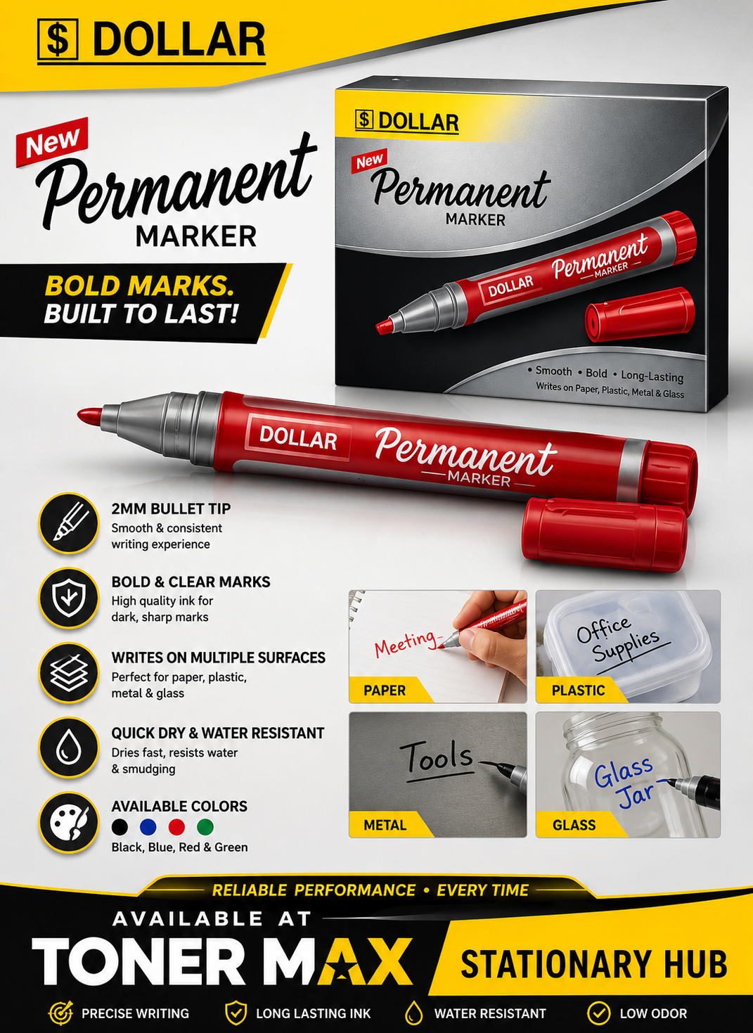 Dollar Permanent Markers