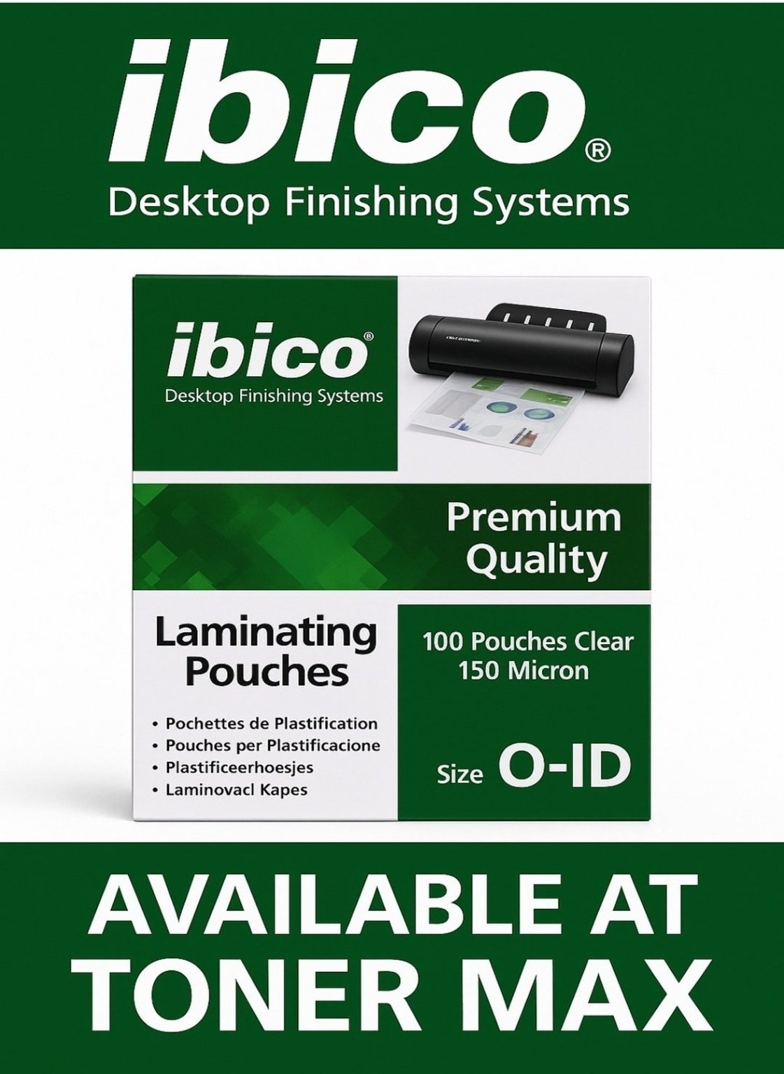 ibico O-ID 150mmLaminating Pouches