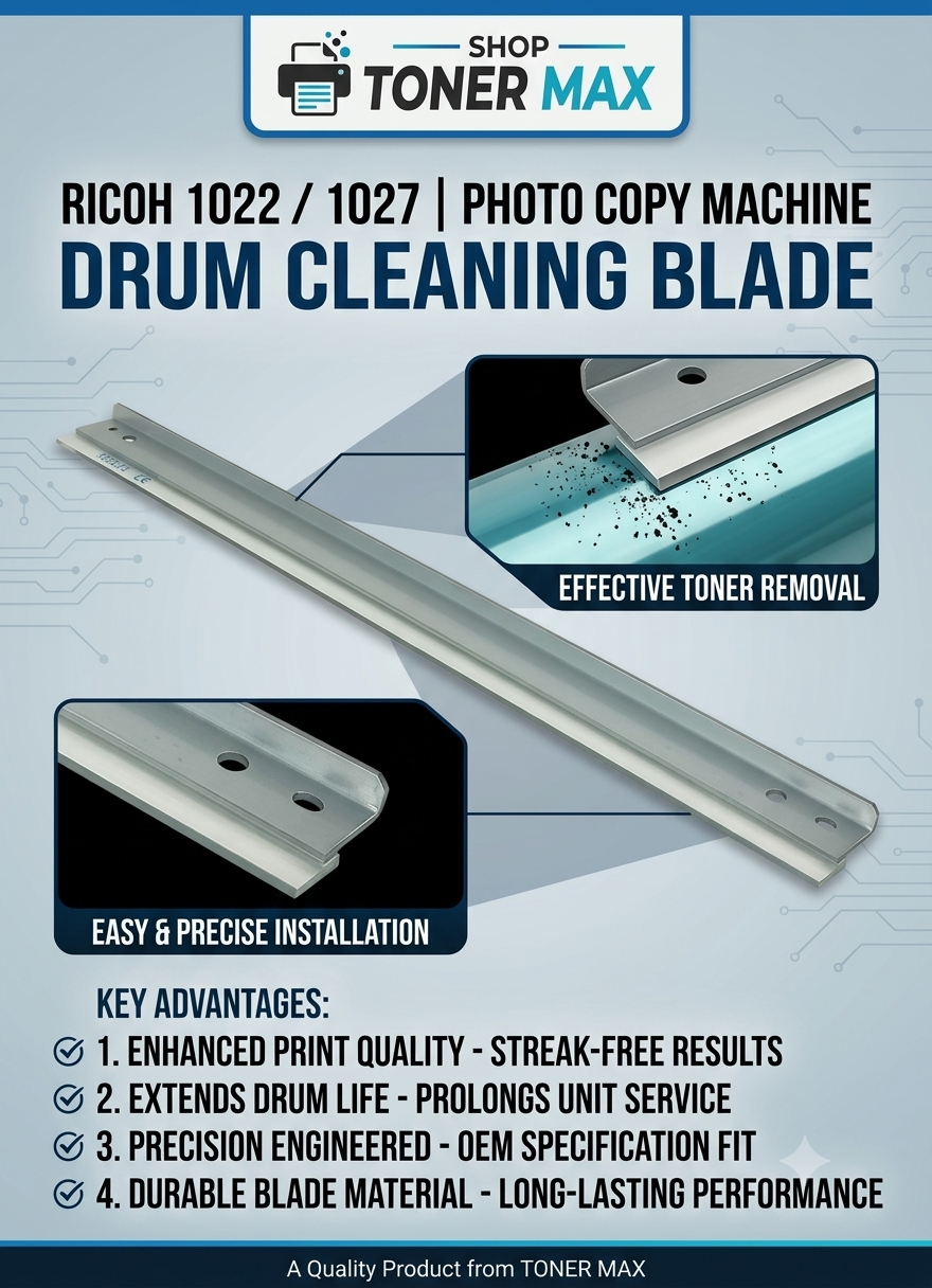 Ricoh Copier 220, 1022, 1027 Cleaning blade