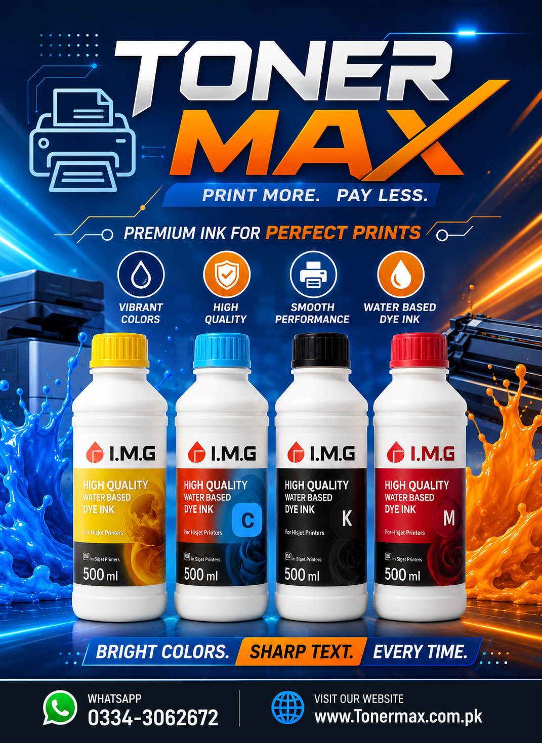 I.M.G (4) Epson Color 500ml ink set