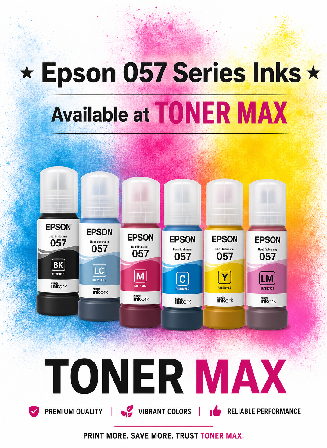 Original L-8050 (057) Pulled Epson ink set