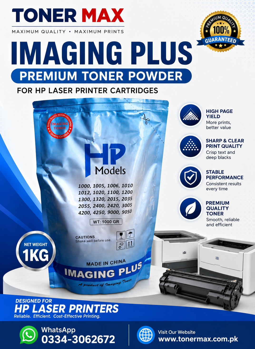 IMAGING PLUS Hp Toner KG Bag