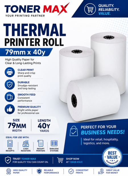 79mm * 40yard Thermal roll