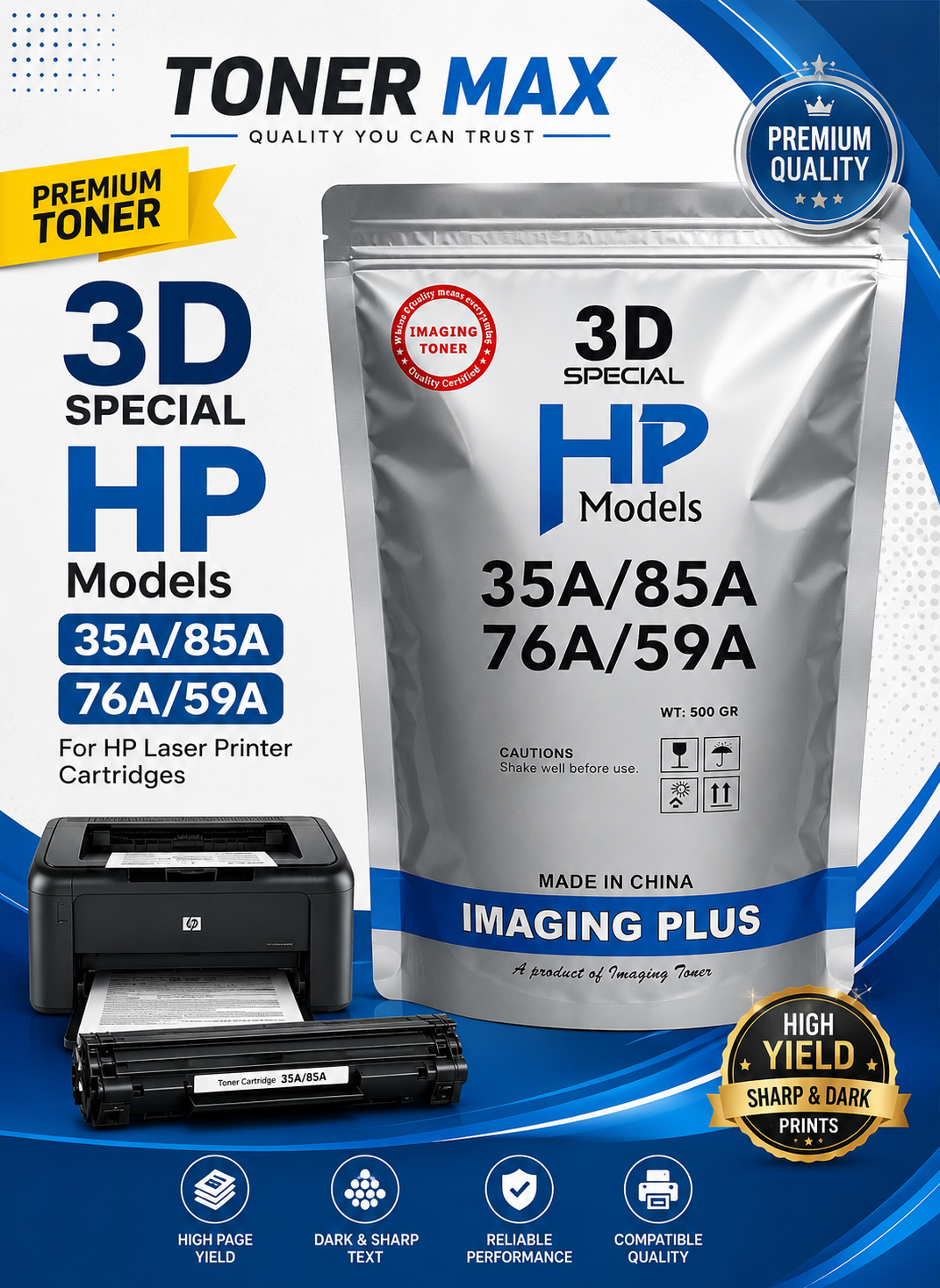I.M.G  35a /85a  500g Toner Bag