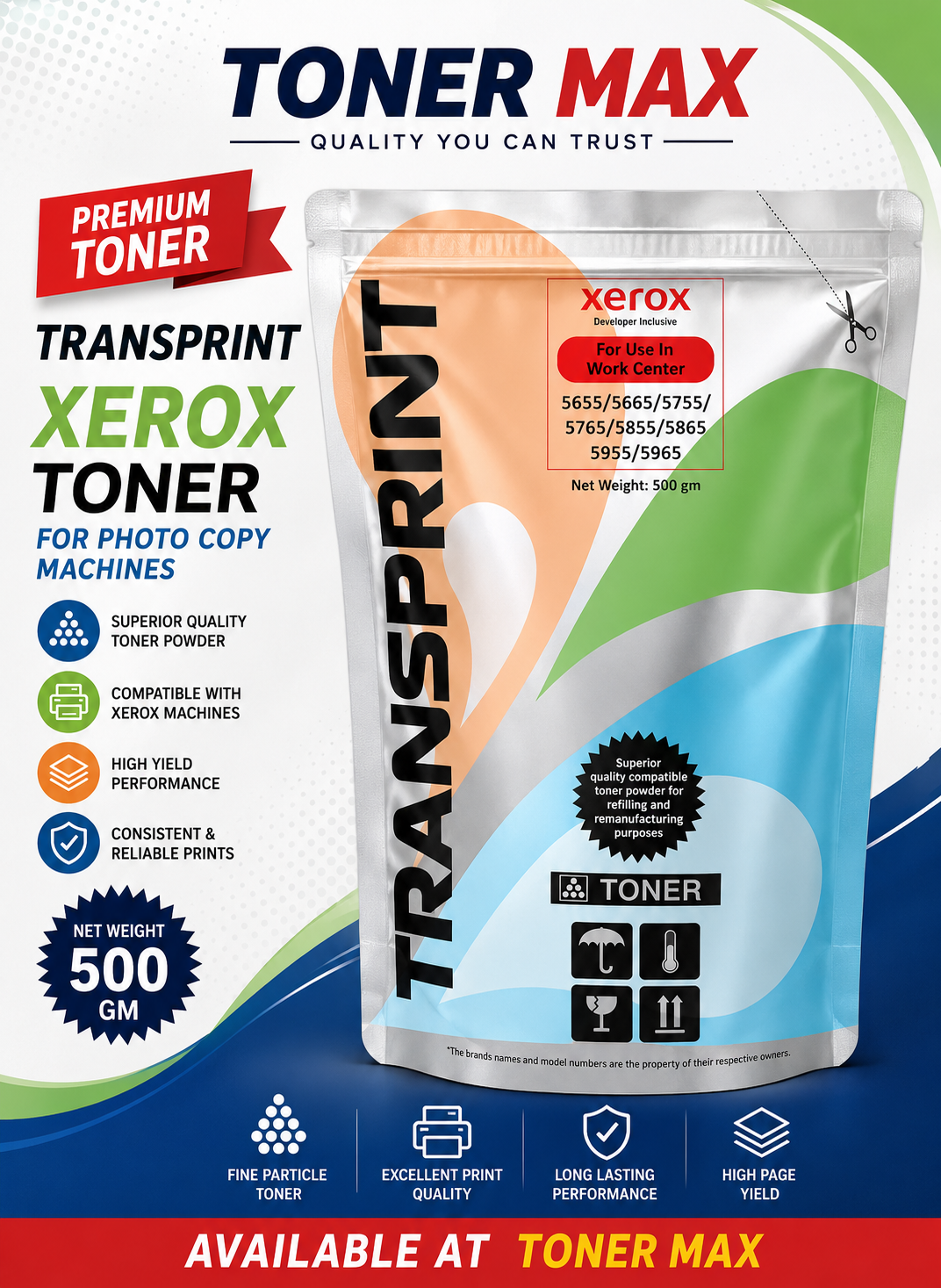 TRANSPRINT Xerox 500g Toner Bag