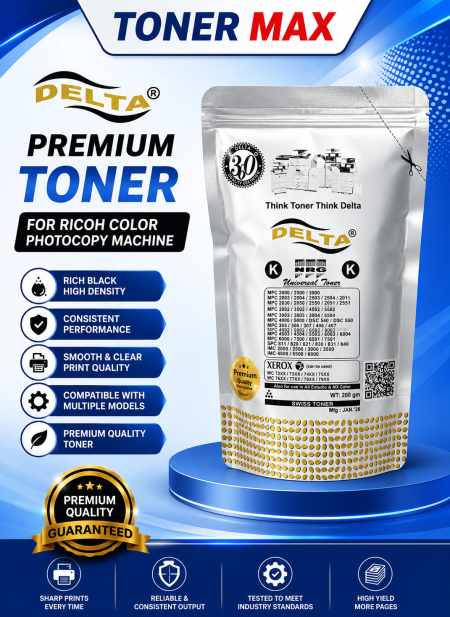 Delta Ricoh Color Toner ( Black )