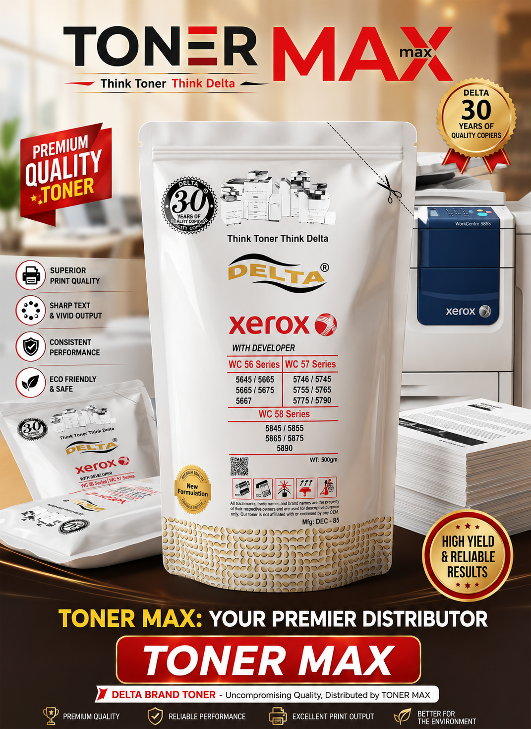 Delta Xerox 500g Copier Toner