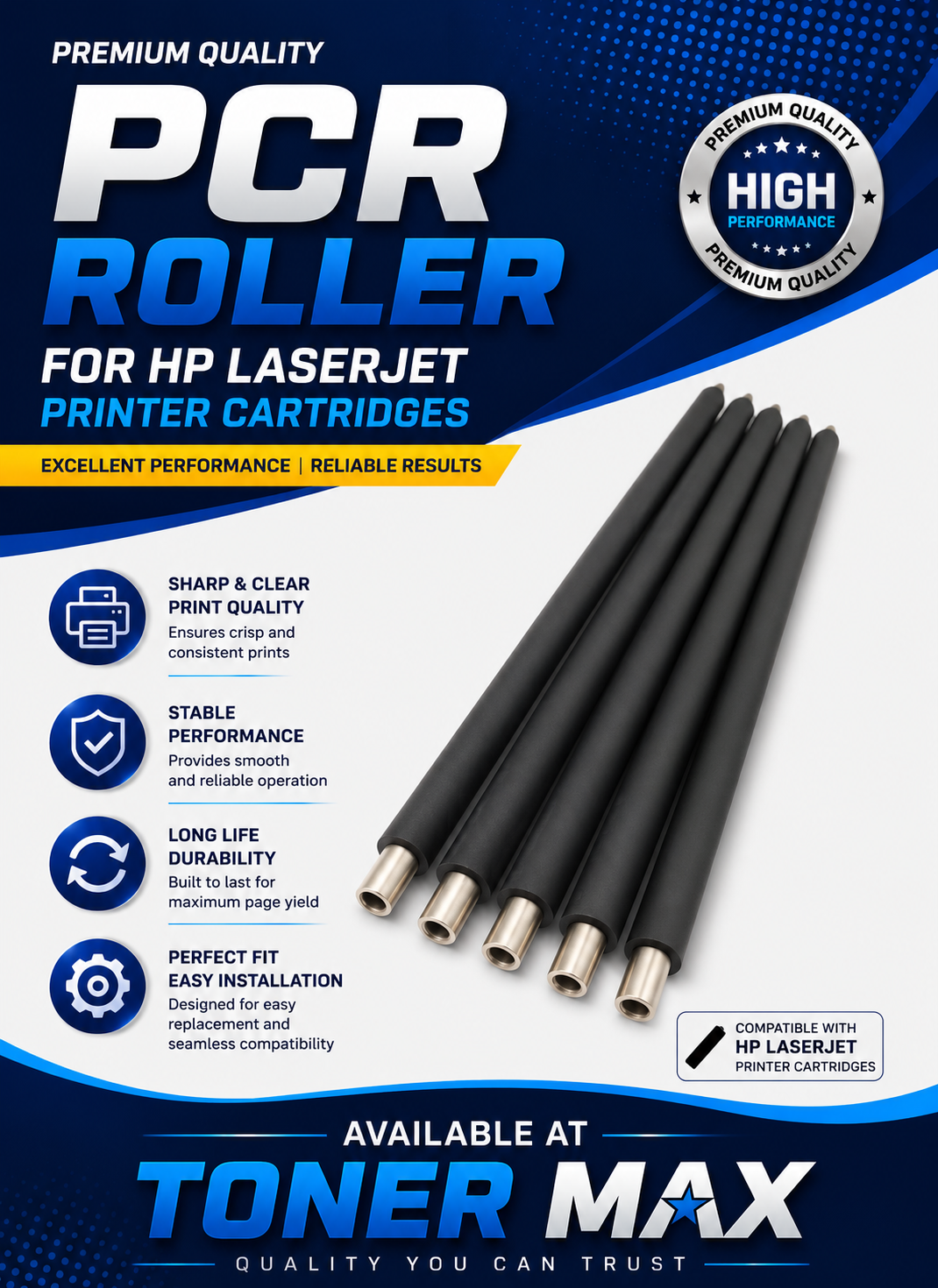 Hp 05a/12a/49a/53a/80a Printer Cartridge P.C.R roller