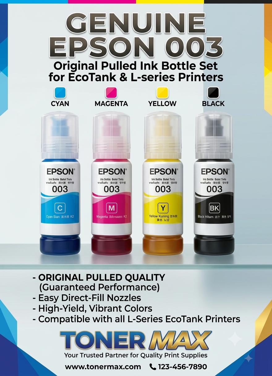 Original 003 Pulled Epson ink set