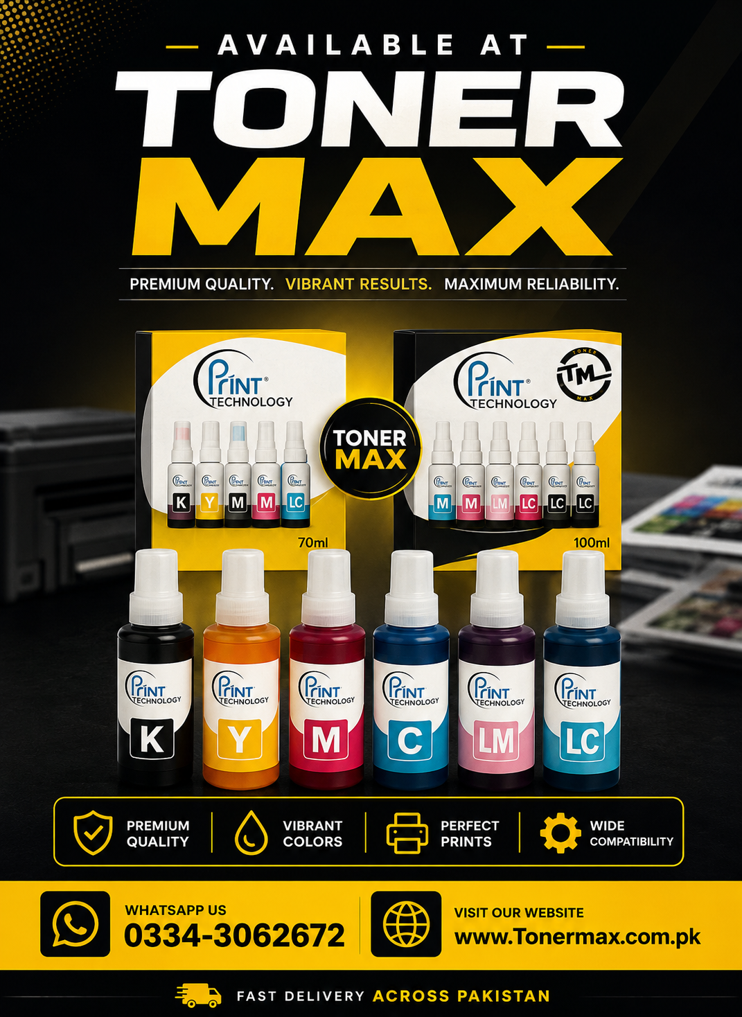 PRINTECH 6 Color 100ml Epson ink