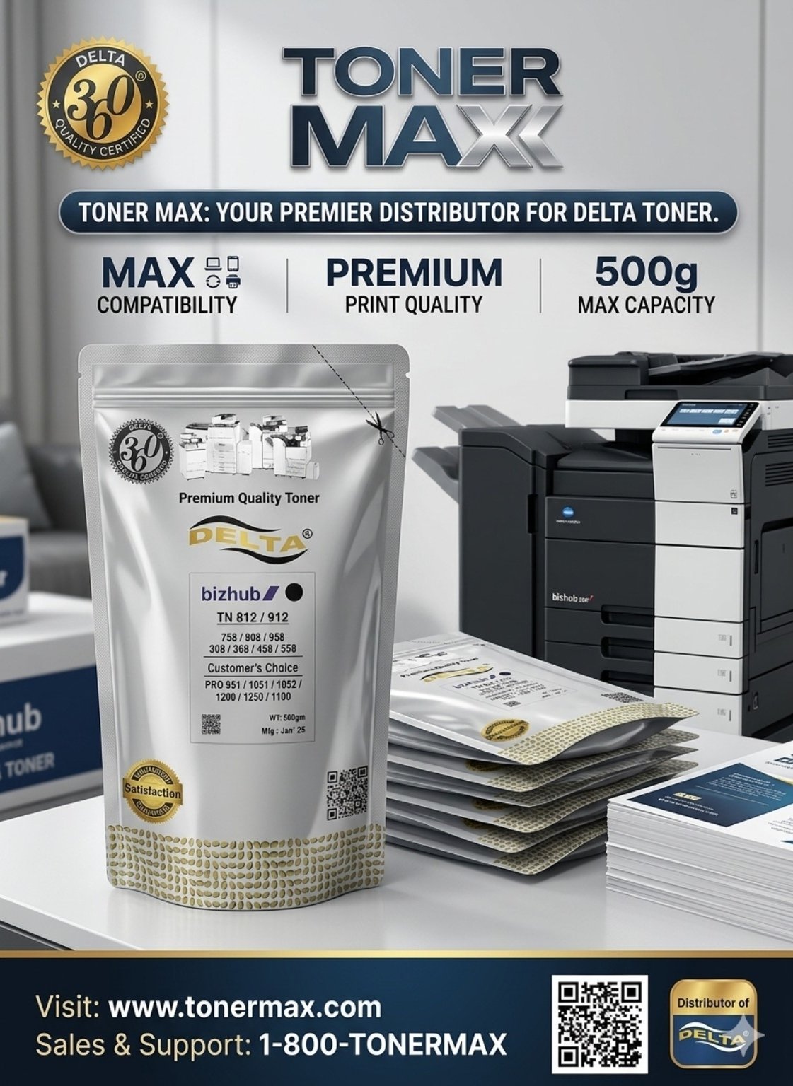 DELTA BIZHUB TN 812 / 912 TONER