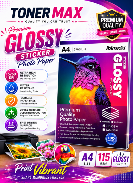 115g GLOSSY PHOTO STICKER IBICO (ibimedia)