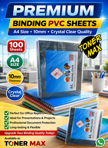BINDING PVC SHEETS A4 (💯 sheets)