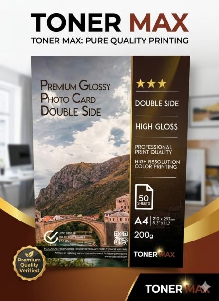 ECOTONE 200g DOUBLE SIDE GLOSSY PHOTO CARD A4 (50 Sheets)