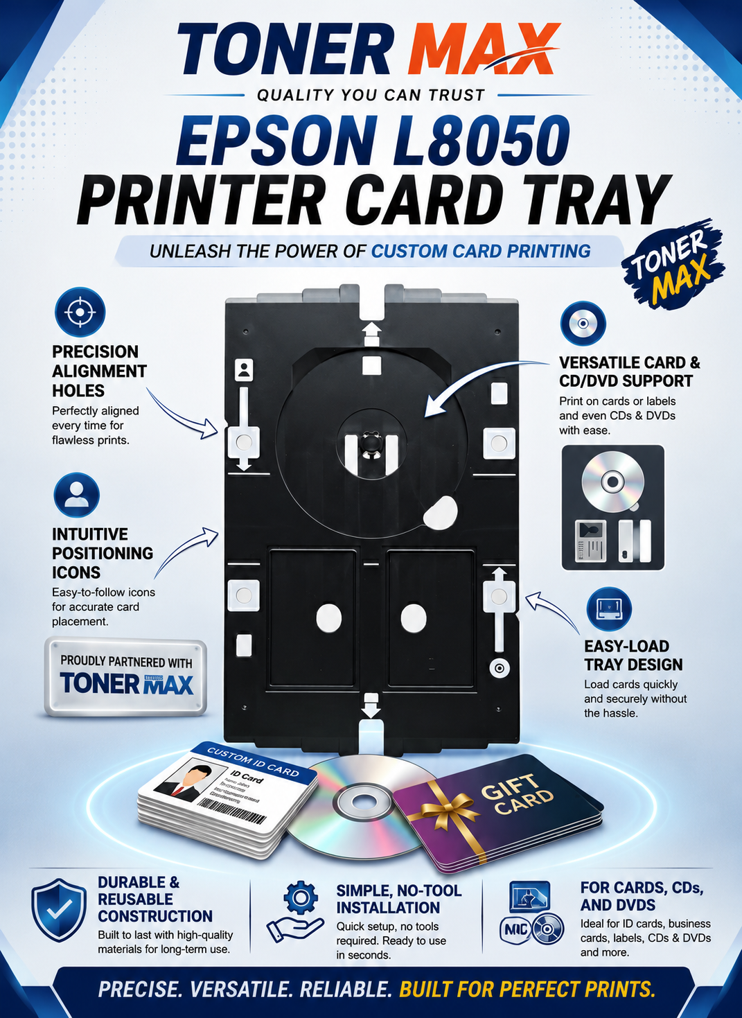 EPSON L 8050 PRINTER CARD TRAY