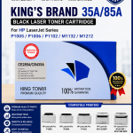 35A/85A Compatible Hp Printers KING'S Laser Toner Cartridge