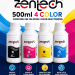 Zentech 4 Color 500ml ink set
