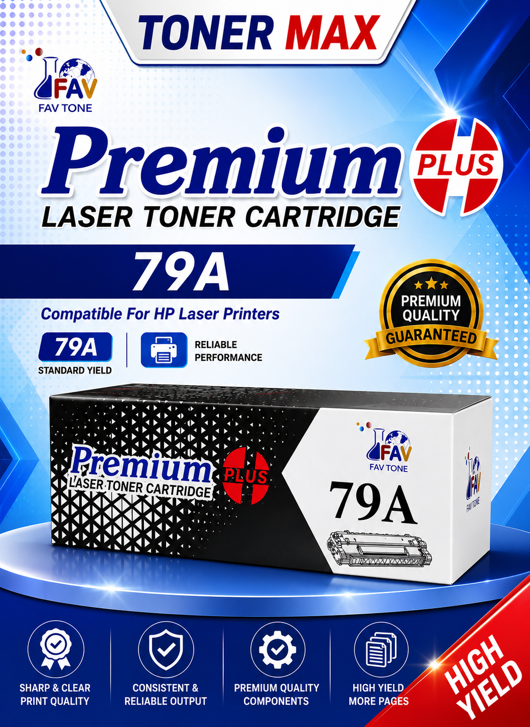 79A Compatible Hp Printers F.A.V Laser Toner Cartridge