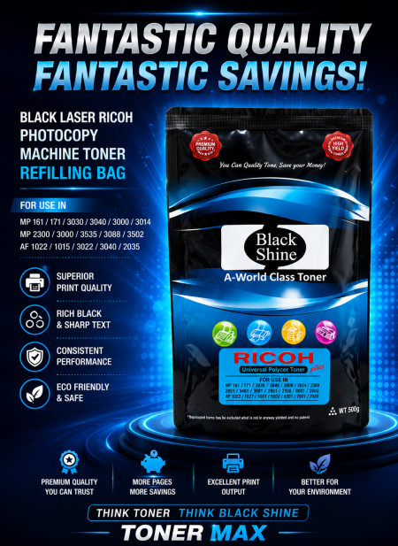 Black Shine 500g Ricoh Toner
