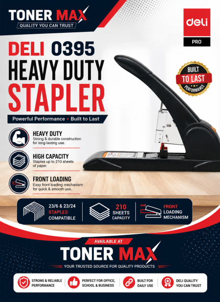 DELI HEAVY DUTY STAPLER (0395)