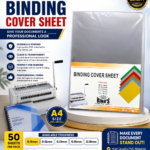 Imported BINDING PVC SHEETS A4 (50 sheets)