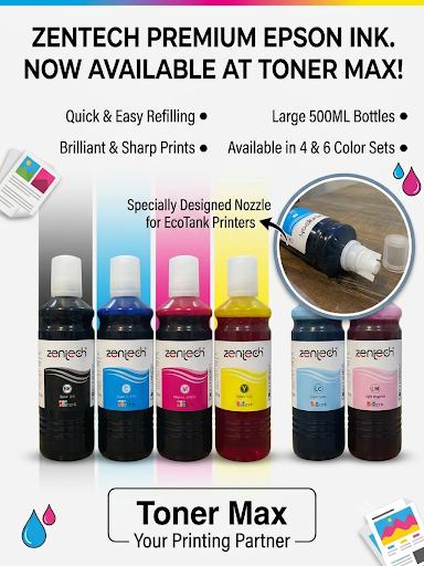 Zentech 6 Color 500ml New Shape ink set
